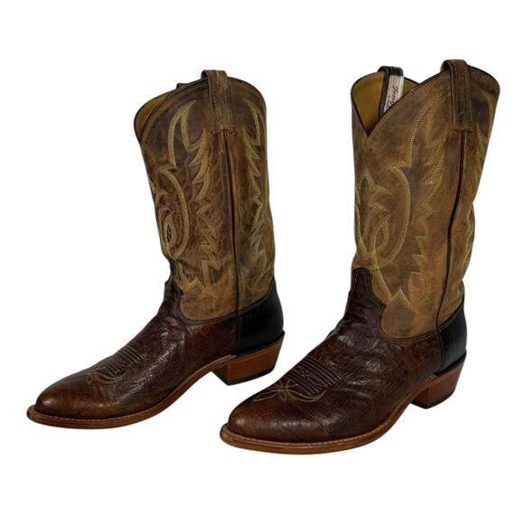 Tony Lama Other - Tony Lama Ostrich Leather Cowboy Boots - Men's Size 10EE